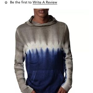 Zadig & Voltaire Blue and Gray Ombre Hoodie